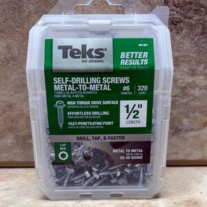 Teks
#6-18 × 1/2 in. External Hex Washer Head Sharp Point Screw (320-Pack)